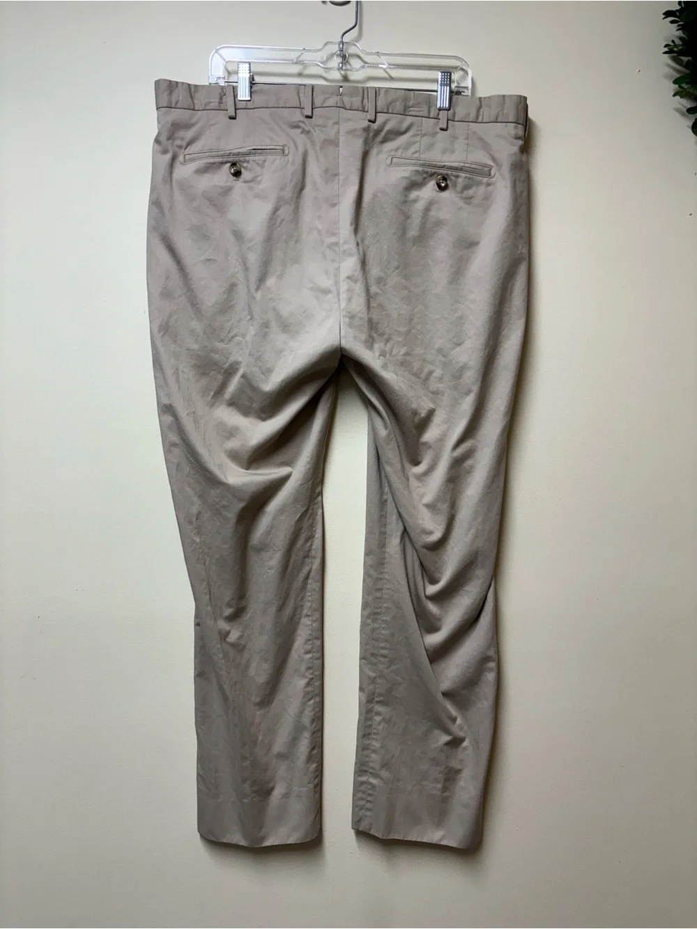 Henry Sage The Ultimate Khaki Pima Cotton Pants Tan 40 x 31